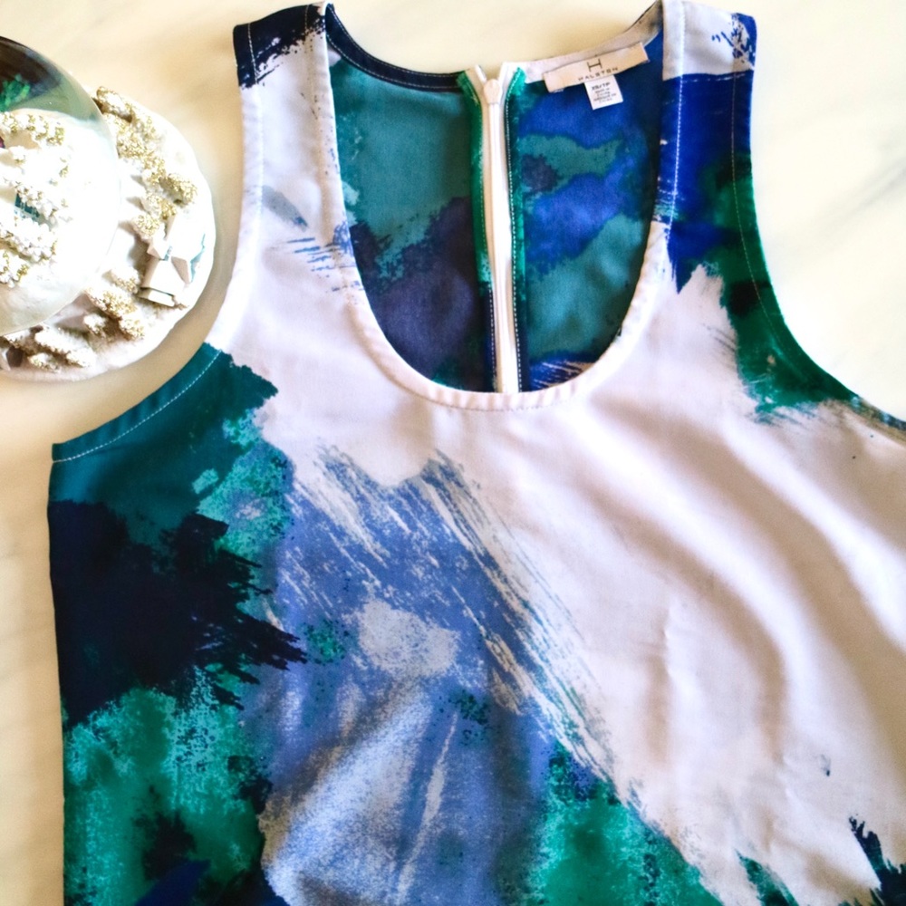 Halston Watercolour Tank Top/Shell - Picture 4 of 6